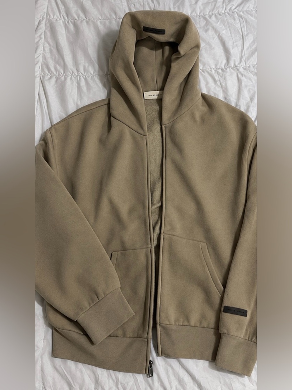 Fear of God Essentials Classic Fleece Zip Up Hoodie